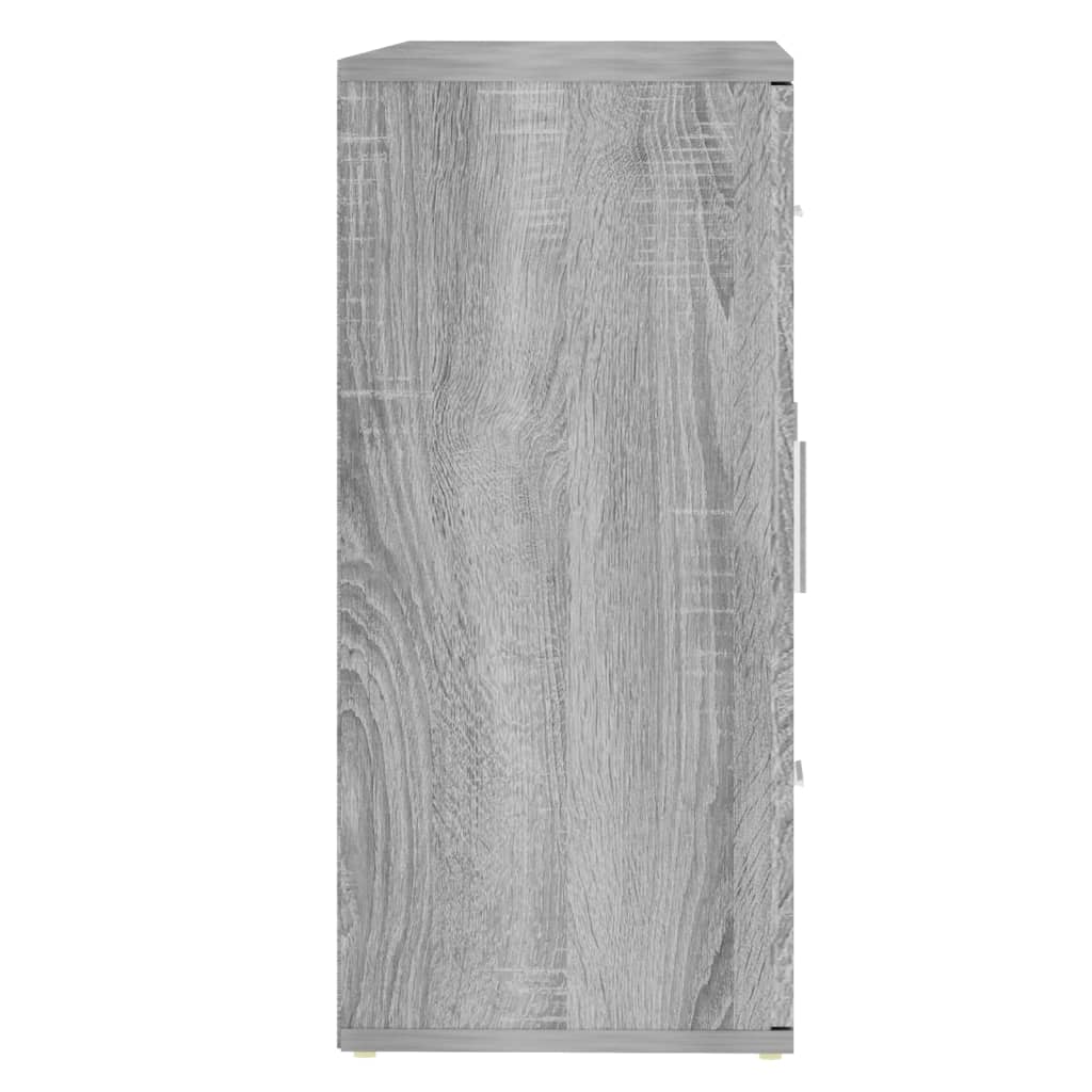 Komoda sivá sonoma 91x29,5x65 cm spracované drevo