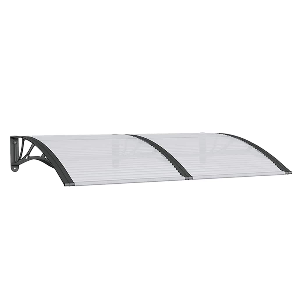 vidaXL Vchodová stříška černá 150 x 100 cm polykarbonát