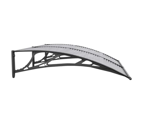 VidaXL Door Canopy Black 150x100 Cm Polycarbonate | VidaXL.com.au