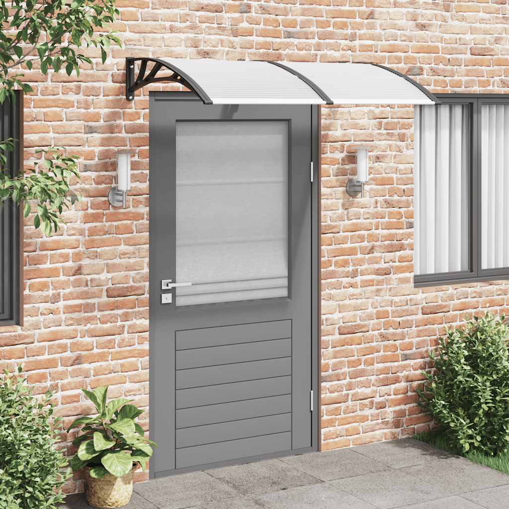 vidaXL Ovikatos musta 150x100 cm polykarbonaatti