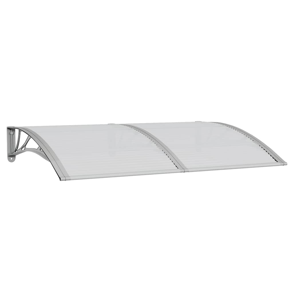 vidaXL Vchodová stříška šedá 150 x 100 cm polykarbonát