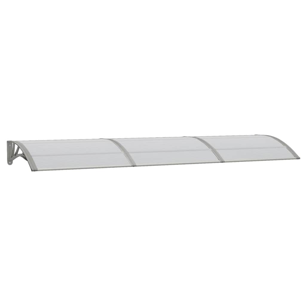 vidaXL Vchodová stříška šedá 300 x 75 cm polykarbonát