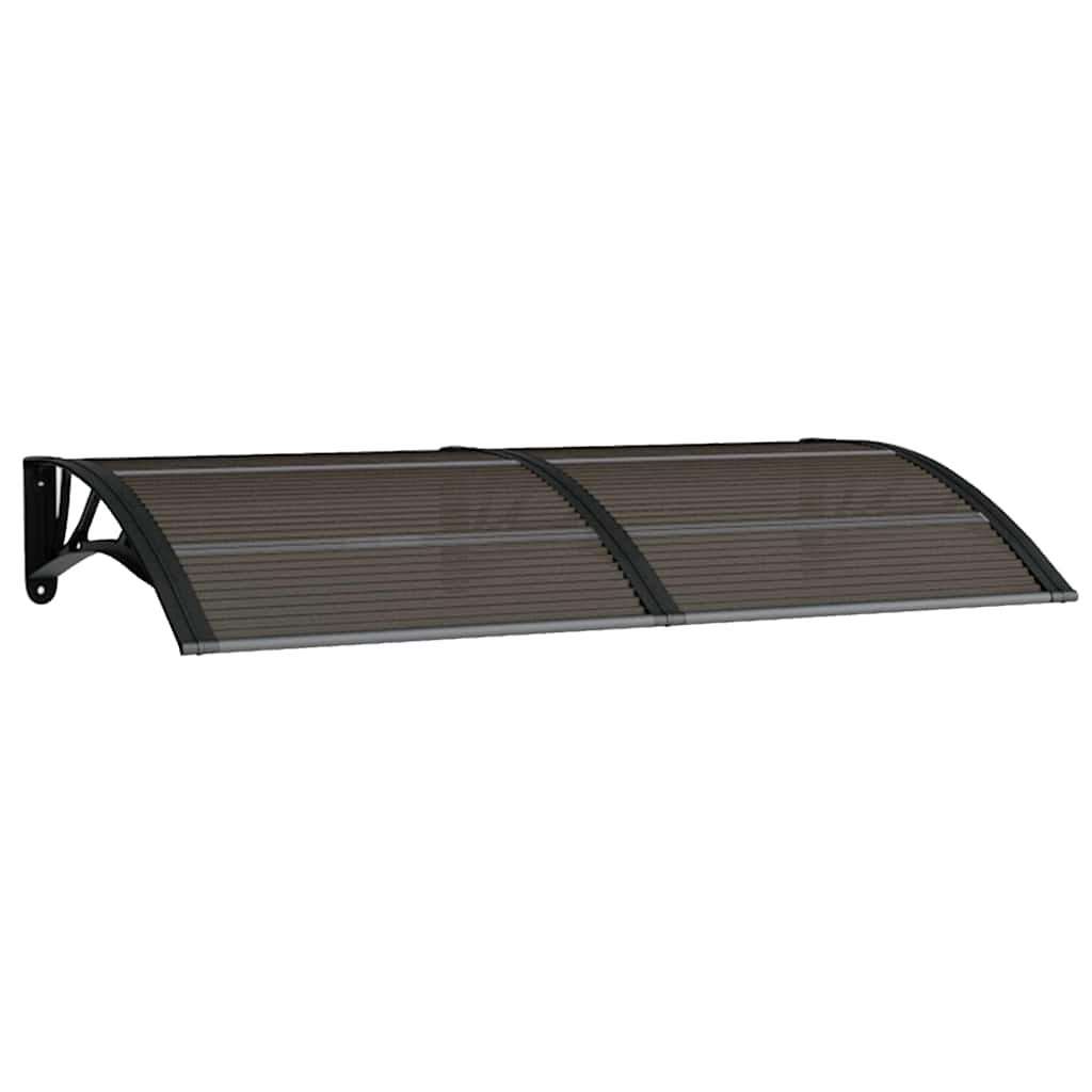 vidaXL Vchodová stříška černá 150 x 75 cm polykarbonát