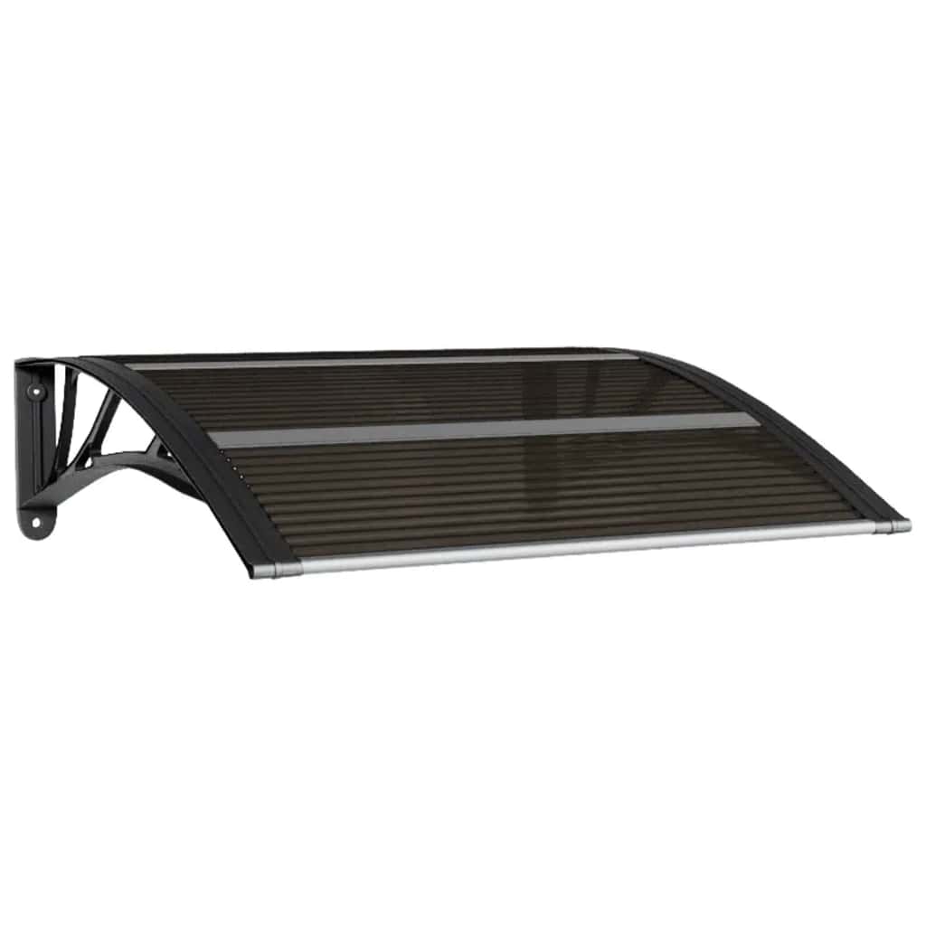 vidaXL Deurluifel 80x80 cm polycarbonaat zwart