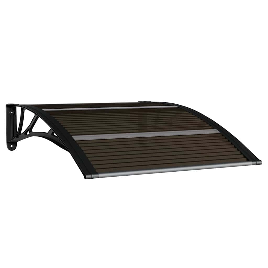 vidaXL Deurluifel 100x80 cm polycarbonaat zwart