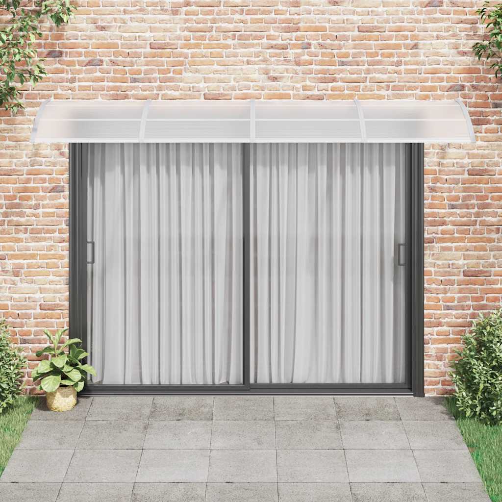 Thumbnail - vidaXL Türvordach Grau 350 x 100 cm Polycarbonat