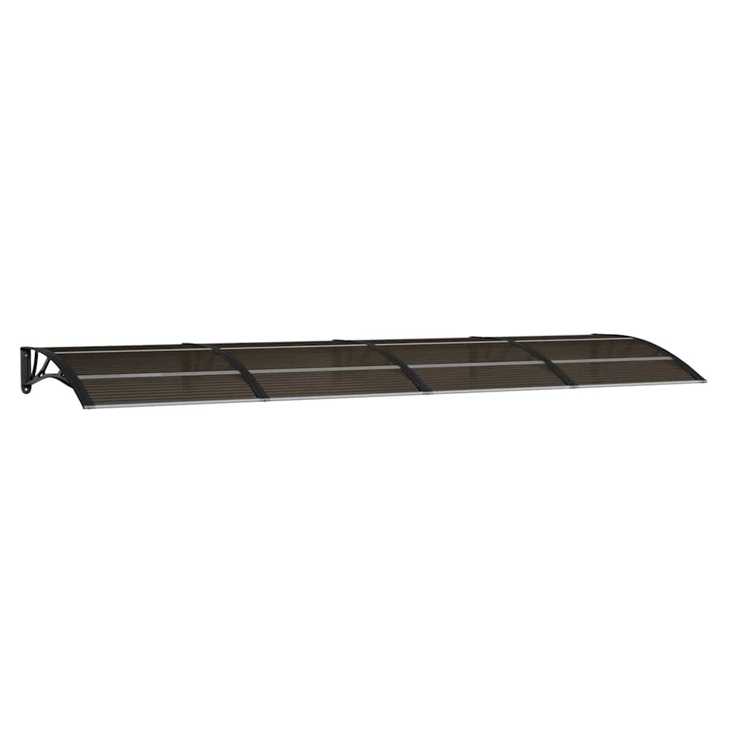 vidaXL Vchodová stříška černá 350 x 100 cm polykarbonát