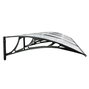 Vchodová stříška černá a průhledná 400 x 75 cm polykarbonát - obrázek 5