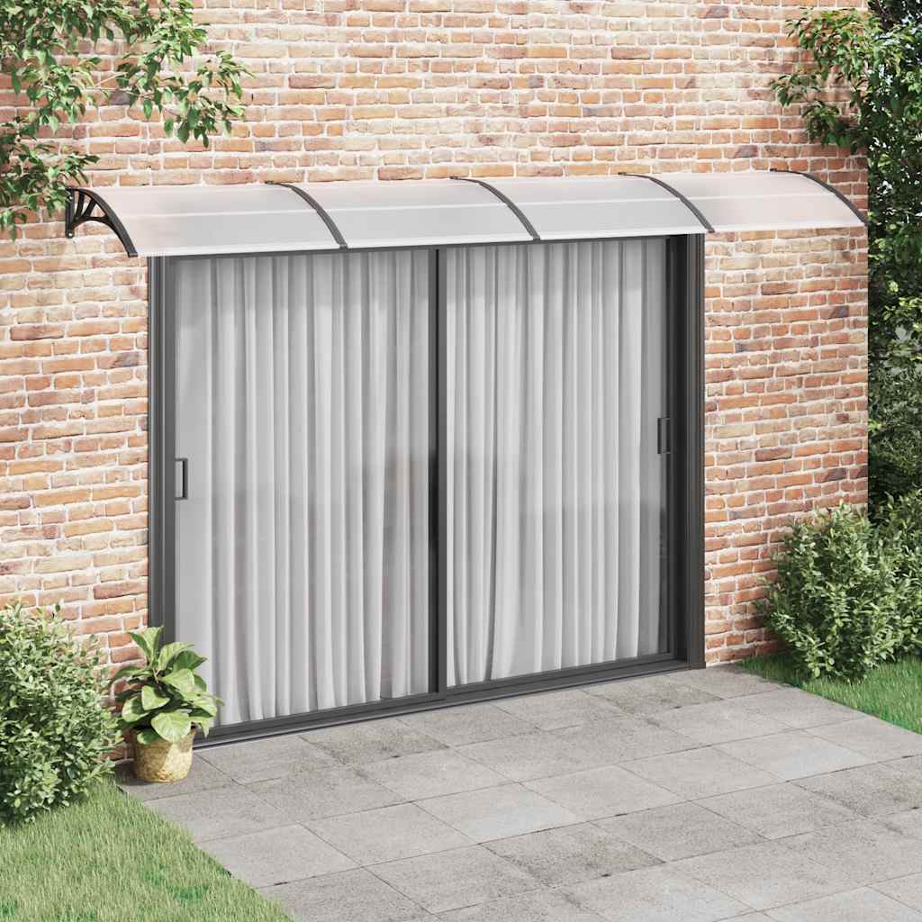 vidaXL dørbaldakin 400x100 cm polycarbonat sort