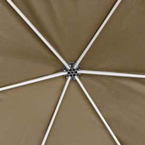 Šestihranný pop-up stan s bočnicemi 3,6 x 3,1 m taupe 220 g/m² - obrázek 7