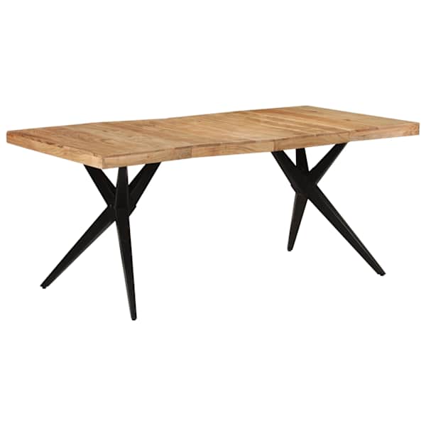 vidaXL s&ouml;&ouml;gilaud, must, 180 x 90 x 77 cm, akaatsiapuit