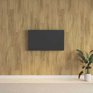 Stenski paneli videz lesa rjav PVC 2,06 m²