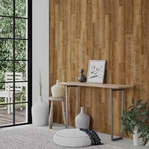 Nástěnné panely vzhled dřeva hnědé PVC 2,06 m² - obrázek 3