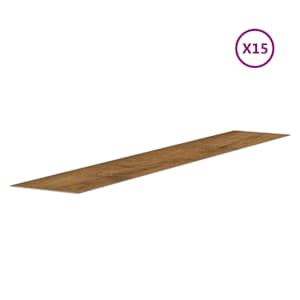 Nástěnné panely vzhled dřeva hnědé PVC 2,06 m² - obrázek 5