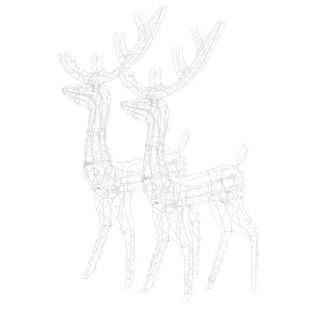 vidaXL Kerstversieringen rendier 2 st 128 cm acryl blauw, foto 4