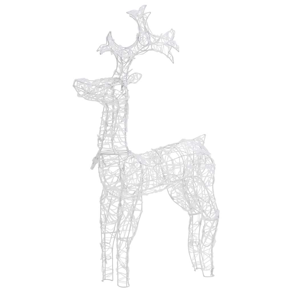 vidaXL Kerstversiering rendier 3 st 60x16x100 cm acryl afbeelding