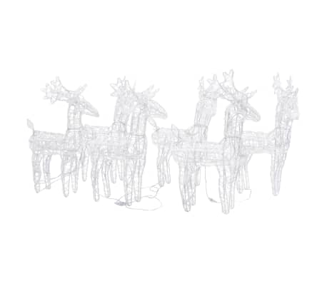 vidaXL Rennes de No&euml;l 6 pcs 240 LED Multicolore Acrylique