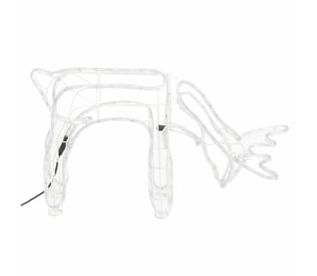 vidaXL julerensdyr 3 stk. 73x31x45 cm varmt hvidt lys