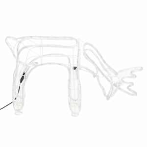 vidaXL julerensdyr 3 stk. 73x31x45 cm varmt hvidt lys