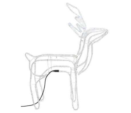 vidaXL Rentier-Silhouetten 2 Stk. Kaltwei&szlig; 76x42x87 cm