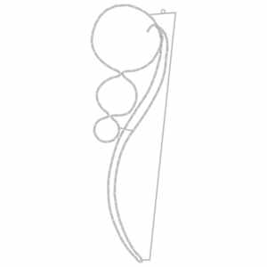 vidaXL Șir de lumini &icirc;n formă de bilă 4 buc. alb cald 111,5x35x4,5 cm