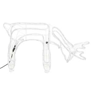 vidaXL 3-tlg. Rentier-Silhouetten-Set Warmwei&szlig;