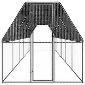 Venkovní klec pro kuřata 2x12x2 m pozinkovaná ocel - obrázek 2