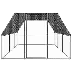 Venkovní klec pro kuřata 3x6x2 m pozinkovaná ocel - obrázek 2
