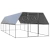 vidaXL &otilde;ue kanapuur, 3 x 8 x 2 m, tsingitud teras