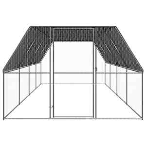 Venkovní klec pro kuřata 3 x 8 x 2 m pozinkovaná ocel - obrázek 2