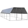 vidaXL &otilde;ue kanapuur, 3 x 10 x 2 m, tsingitud teras