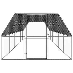 Venkovní klec pro kuřata 3x12x2 m pozinkovaná ocel - obrázek 2