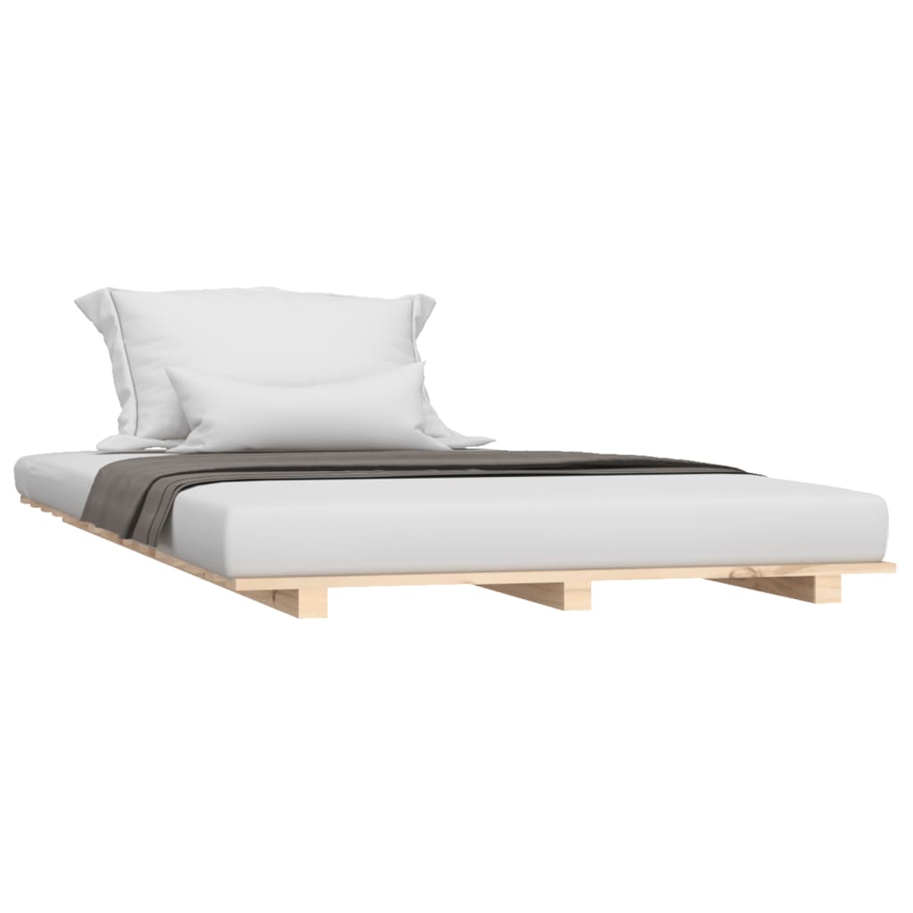 vidaXL Bedframe massief grenenhout 90x200 cm afbeelding