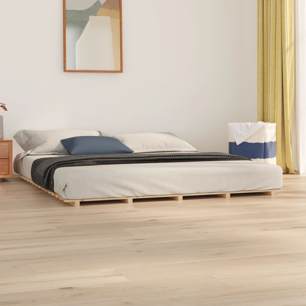 Cadru de pat, 160x200 cm, lemn masiv de pin