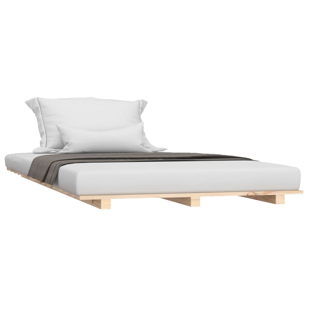 vidaXL Bedframe 90x190 cm massief grenenhout afbeelding