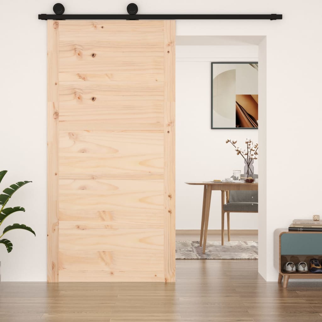 Posuvné dveře 100 x 1,8 x 204,5 cm masivní borové dřevo