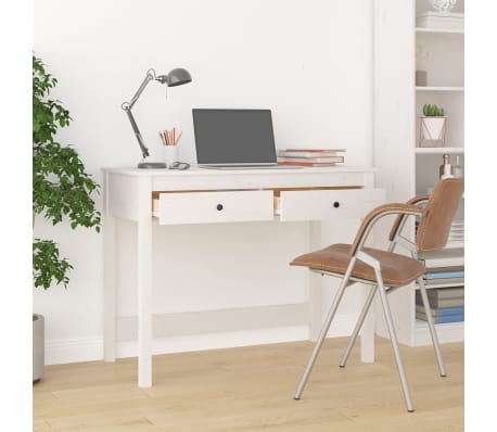 VidaXL Scrivania per Computer Nera 110x60x70 cm in Truciolato | Leroy