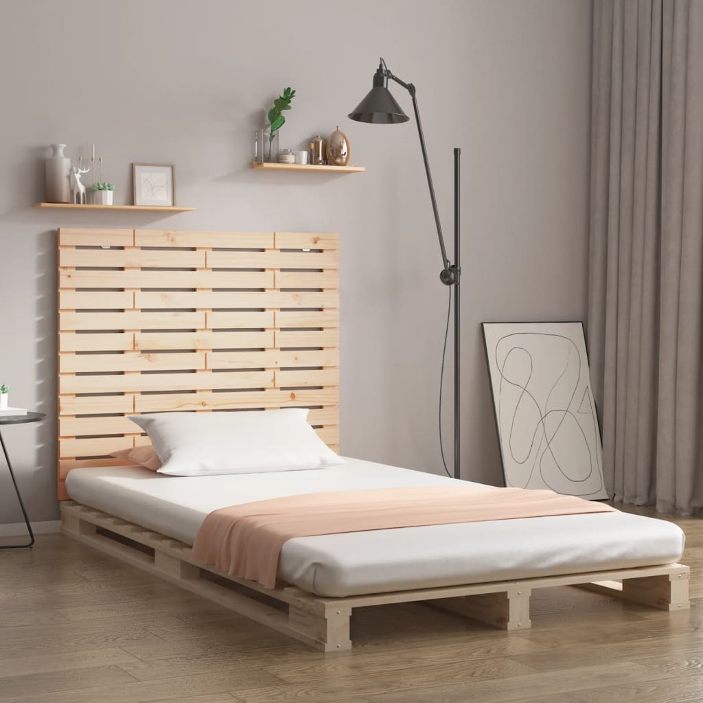 vidaXL sengegavl 106x3x91,5 cm massivt fyrretræ