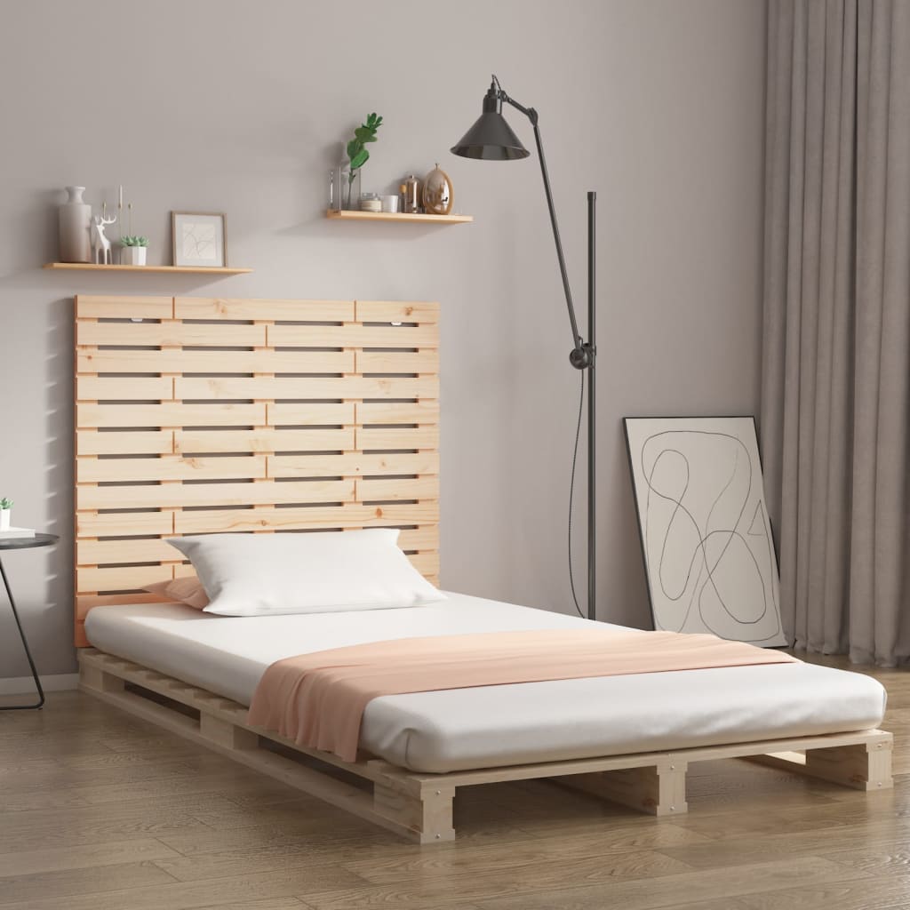vidaXL Tăblie de pat pentru perete, 126x3x91,5 cm, lemn masiv de pin