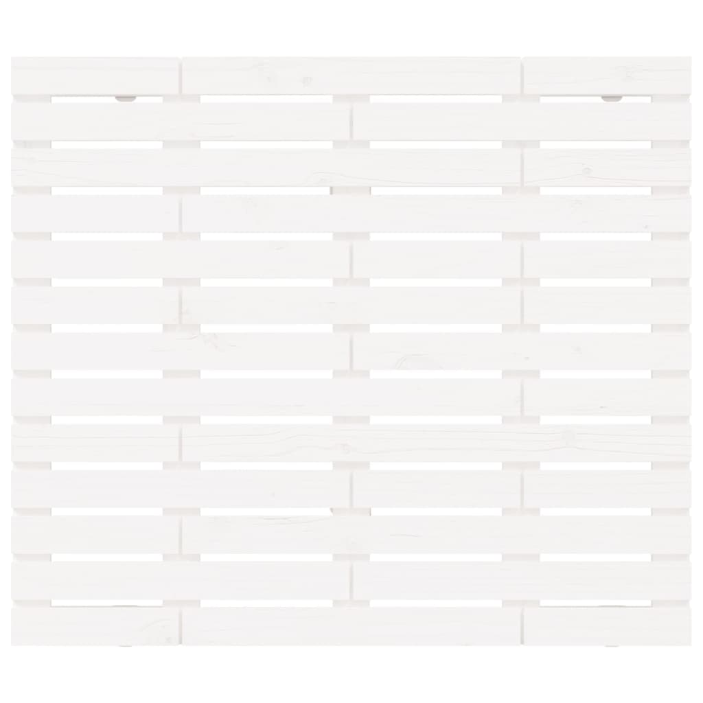 vidaXL Hoofdbord wandmontage 81x3x91,5 cm massief grenenhout wit, foto 4