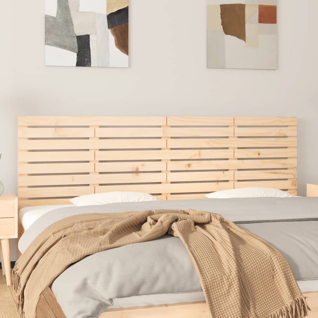 vidaXL Tăblie de pat pentru perete, 206x3x63 cm, lemn masiv de pin