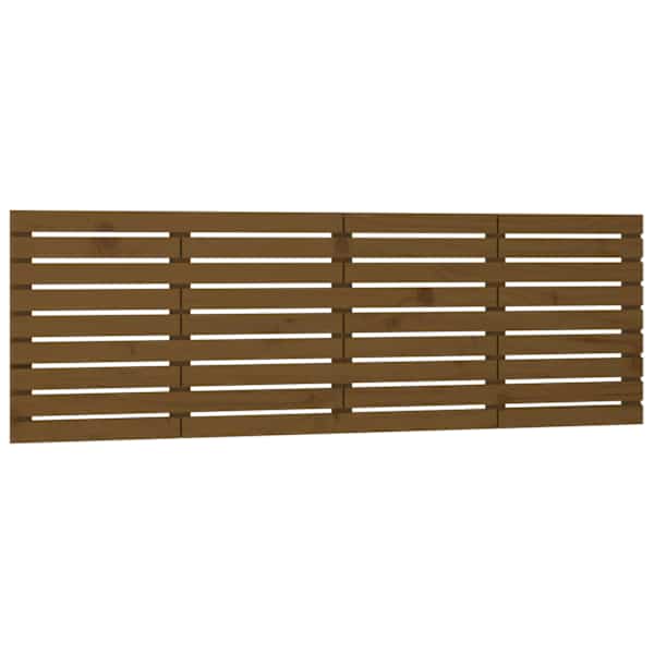 vidaXL seinale kinnitatav voodipeats, meepruun, 206x3x63 cm, m&auml;nnipuit