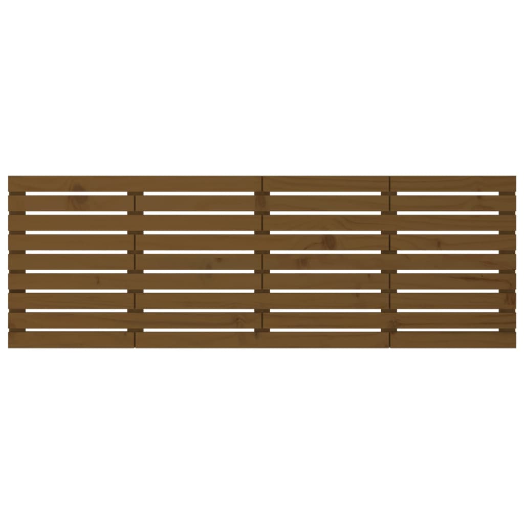 vidaXL Hoofdbord wandmontage 206x3x63 cm grenenhout honingbruin bruin, foto 4