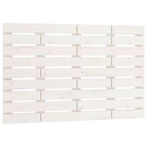 Nástěnné čelo postele bílé 96 x 3 x 63 cm masivní borové dřevo - obrázek 2