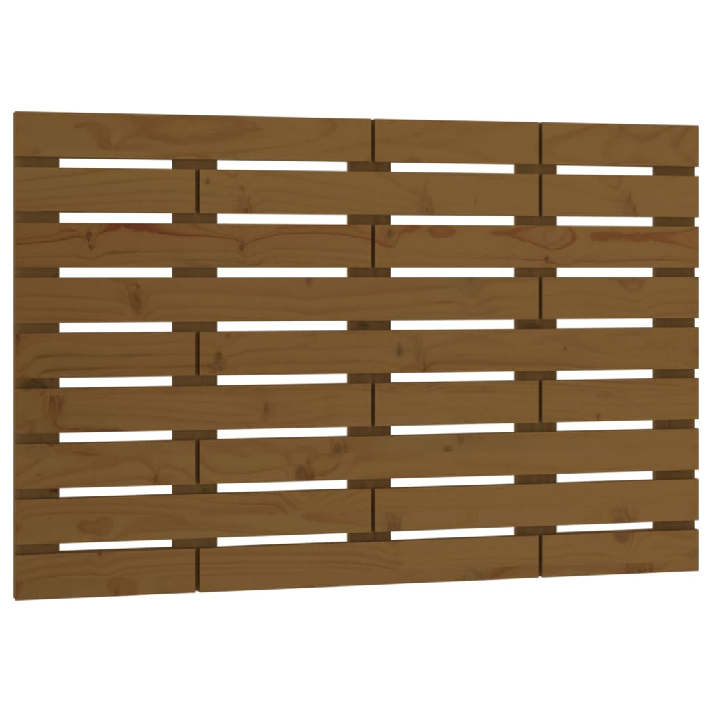 vidaXL Hoofdbord wandmontage 96x3x63 cm massief grenenhout honingbruin bruin, foto 3
