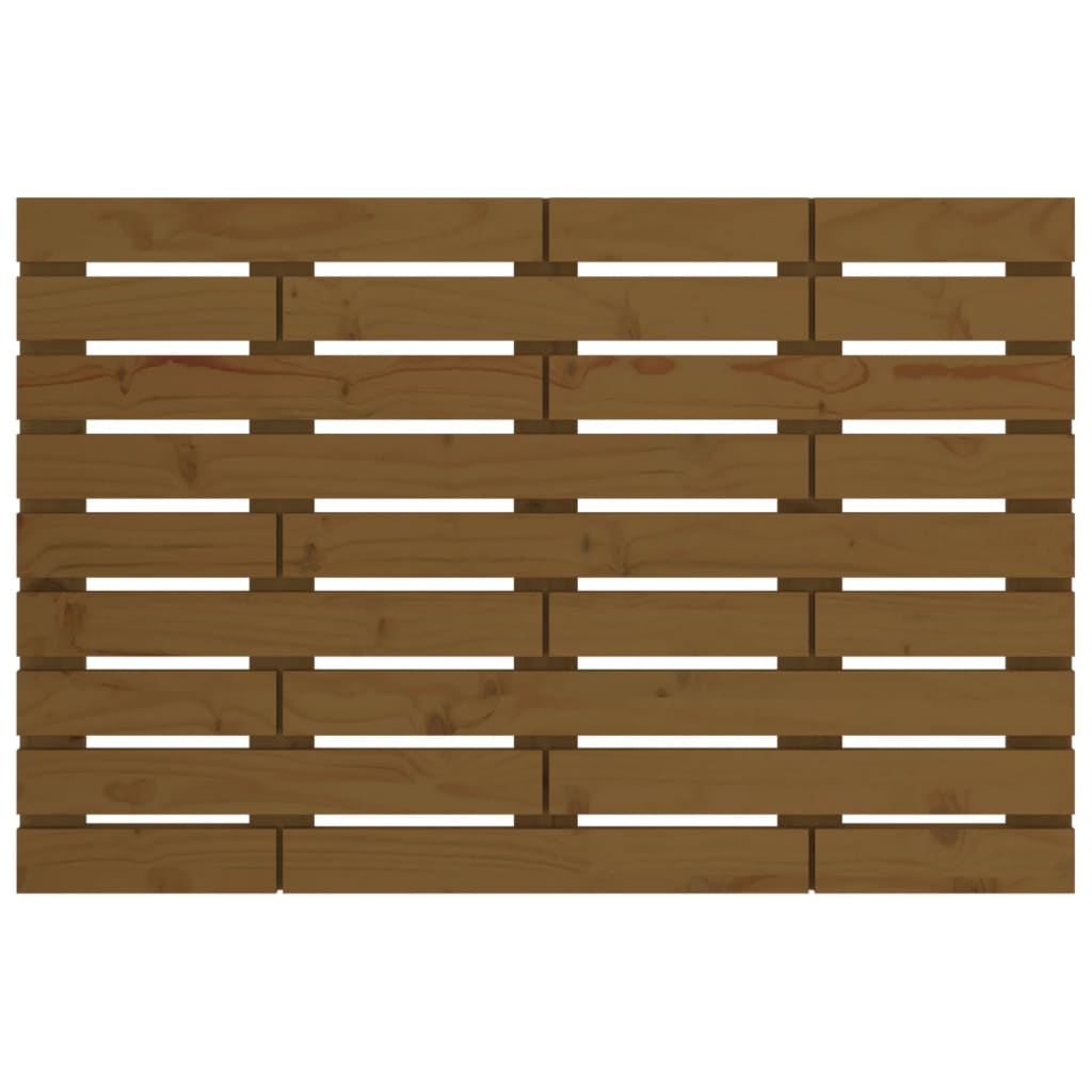 vidaXL Hoofdbord wandmontage 96x3x63 cm massief grenenhout honingbruin bruin, foto 4