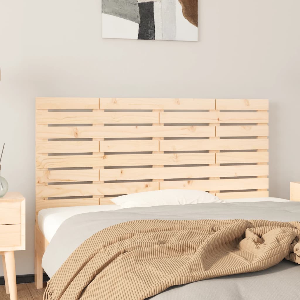 vida XL Wand-Kopfteil 126x 3x 63 cm Massivholz Kiefer