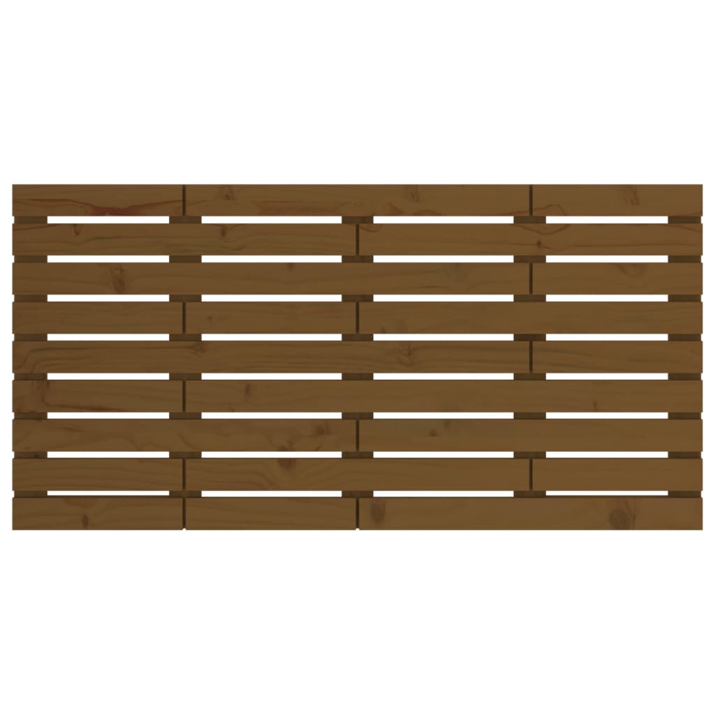 vidaXL Hoofdbord wandmontage 126x3x63 cm grenenhout honingbruin bruin, foto 4