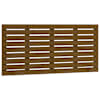 vidaXL seinale kinnitatav voodipeats, meepruun, 146x3x63 cm, m&auml;nnipuit