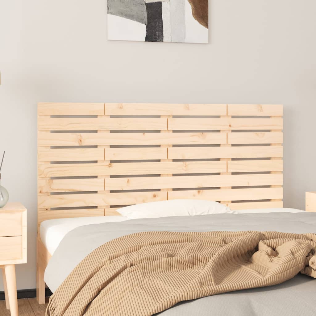 vidaXL sengegavl 156x3x63 cm massivt fyrretræ